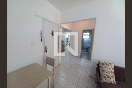 Sala de apartamento para alugar com 1 quarto, 55m² em Centro, São Vicente