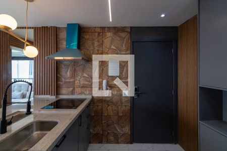 Sala/Cozinha de apartamento à venda com 1 quarto, 34m² em Indianópolis, São Paulo