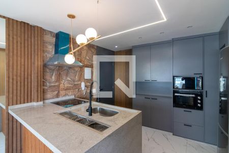 Sala/Cozinha de apartamento à venda com 1 quarto, 34m² em Indianópolis, São Paulo