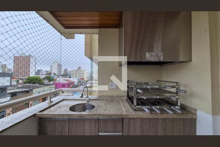 Varanda da Sala de apartamento à venda com 4 quartos, 128m² em Centro, Santo André