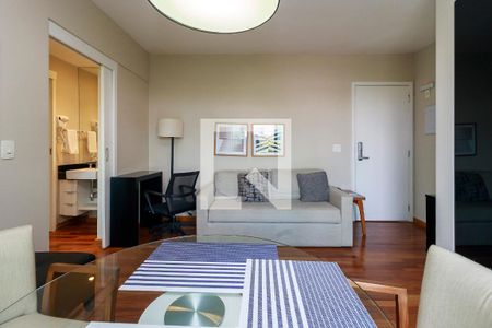 Sala de apartamento para alugar com 1 quarto, 40m² em Brooklin, São Paulo
