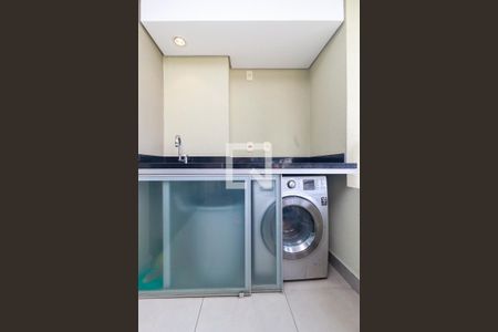 Varanda da Sala de apartamento para alugar com 1 quarto, 40m² em Brooklin, São Paulo