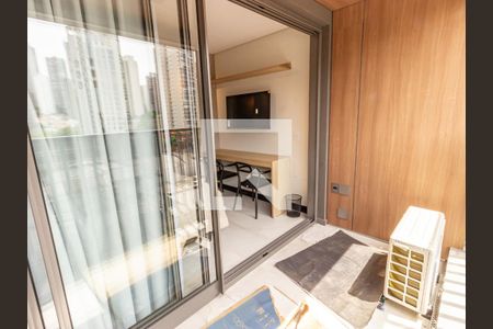 Varanda de kitnet/studio para alugar com 1 quarto, 25m² em Vila Regente Feijó, São Paulo