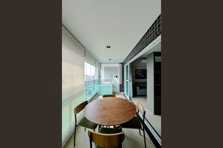 Varanda da Sala de apartamento para alugar com 1 quarto, 55m² em Vila Regente Feijó, São Paulo
