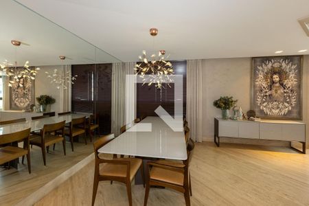 Sala de Jantar de apartamento à venda com 4 quartos, 198m² em Vila da Serra, Nova Lima
