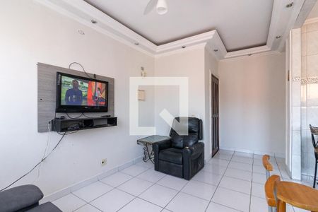 Sala de casa de condomínio para alugar com 1 quarto, 60m² em Maracanã, Praia Grande