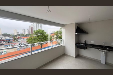 Varanda da Sala de apartamento à venda com 3 quartos, 84m² em Vila Leopoldina, Santo André