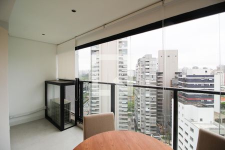 Sala de apartamento para alugar com 1 quarto, 36m² em Indianópolis, São Paulo