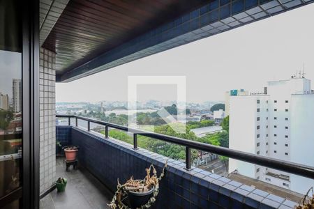 Varanda da sala de apartamento à venda com 4 quartos, 205m² em Barcelona, São Caetano do Sul