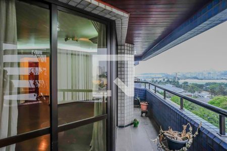Varanda da sala de apartamento à venda com 4 quartos, 205m² em Barcelona, São Caetano do Sul