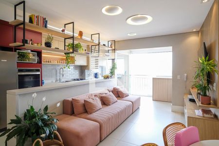 Sala de apartamento à venda com 3 quartos, 82m² em Fundação, São Caetano do Sul