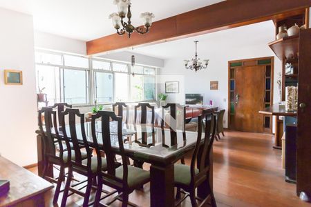 Sala de jantar  de apartamento à venda com 4 quartos, 150m² em Carmo, Belo Horizonte