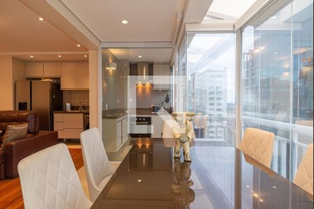 Sala de Jantar/Varanda de apartamento para alugar com 1 quarto, 76m² em Bela Vista, São Paulo