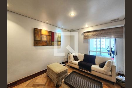 Sala de TV de apartamento à venda com 3 quartos, 195m² em Indianópolis, São Paulo