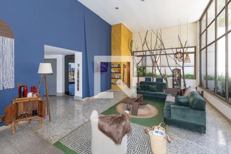Área comum - Recepção de kitnet/studio para alugar com 1 quarto, 42m² em Vale do Sereno, Nova Lima