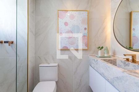 banheiro da Suite 2 de apartamento à venda com 3 quartos, 136m² em Água Branca, São Paulo