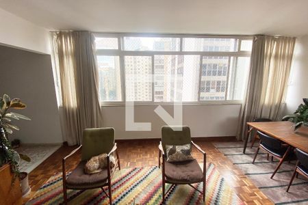 Sala 1 de apartamento à venda com 3 quartos, 140m² em Cerqueira César, São Paulo