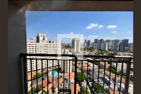 Varanda da Sala de kitnet/studio à venda com 1 quarto, 22m² em Santo Amaro, São Paulo