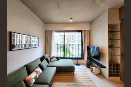 Sala de apartamento à venda com 1 quarto, 40m² em Itaim Bibi, São Paulo
