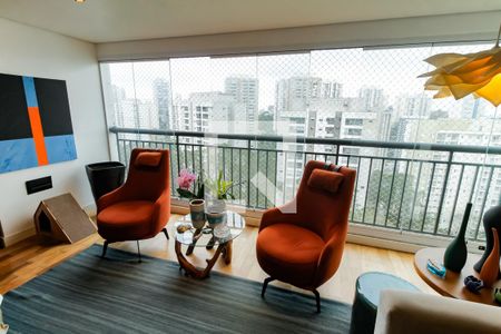 Varanda da Sala de apartamento para alugar com 2 quartos, 104m² em Parque Reboucas, São Paulo