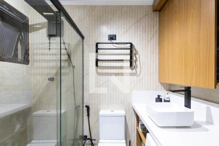 Banheiro de kitnet/studio à venda com 1 quarto, 35m² em Campos Elíseos, São Paulo