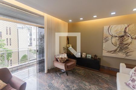 Sala 1 de apartamento à venda com 4 quartos, 300m² em União, Belo Horizonte