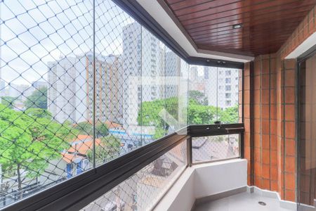 Varanda da Sala de apartamento para alugar com 4 quartos, 160m² em Brooklin, São Paulo