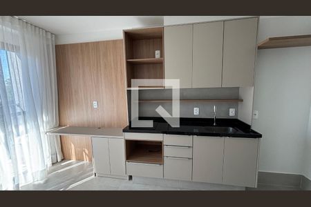 Sala/Cozinha de kitnet/studio para alugar com 1 quarto, 27m² em Campo Belo, São Paulo