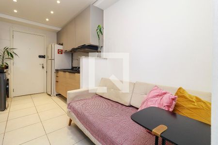 Sala de apartamento para alugar com 1 quarto, 28m² em Jardim Caravelas, São Paulo