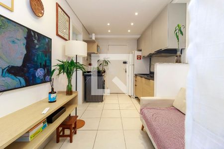 Sala de apartamento para alugar com 1 quarto, 28m² em Jardim Caravelas, São Paulo