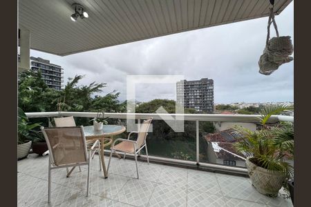 Varanda da Sala de apartamento à venda com 3 quartos, 100m² em Recreio dos Bandeirantes, Rio de Janeiro