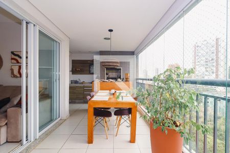 Varanda da Sala de apartamento à venda com 4 quartos, 133m² em Parque Reboucas, São Paulo