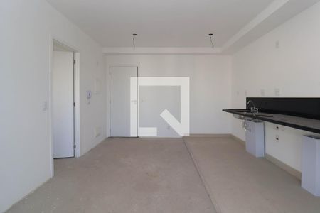 Sala/Cozinha de kitnet/studio à venda com 1 quarto, 33m² em Jardins, São Paulo