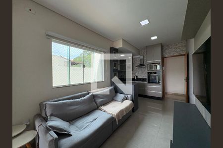 Sala de apartamento à venda com 3 quartos, 104m² em Vila Camilópolis, Santo André
