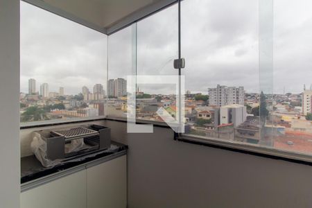 Varanda da Sala/Cozinha de apartamento para alugar com 2 quartos, 45m² em Chácara Belenzinho, São Paulo