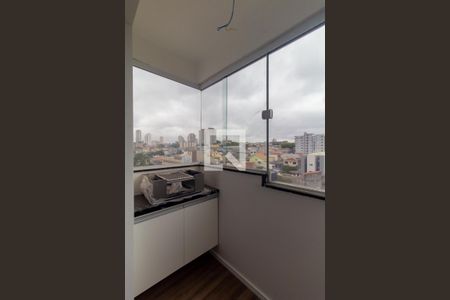 Varanda da Sala/Cozinha de apartamento para alugar com 2 quartos, 45m² em Chácara Belenzinho, São Paulo