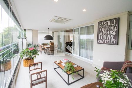 Varanda de apartamento à venda com 4 quartos, 208m² em Alto da Boa Vista, São Paulo