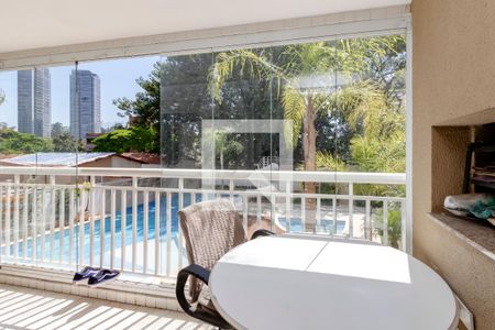 Varanda de apartamento à venda com 3 quartos, 96m² em Chácara Santo Antônio (zona Sul), São Paulo
