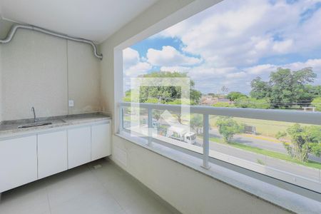 Varanda da Sala/Cozinha de apartamento para alugar com 2 quartos, 64m² em Loteamento Villa Branca, Jacareí