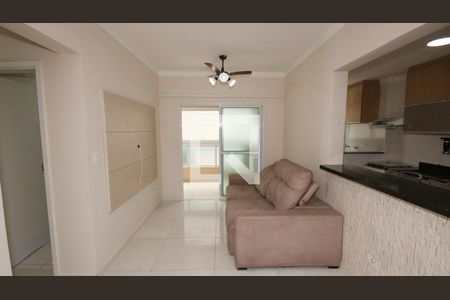Sala de apartamento para alugar com 2 quartos, 70m² em Canto do Forte, Praia Grande