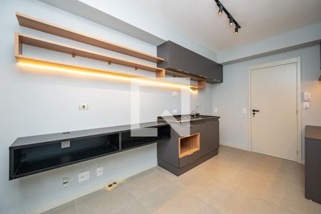 Sala/Cozinha de apartamento à venda com 1 quarto, 28m² em Jardim Prudência, São Paulo