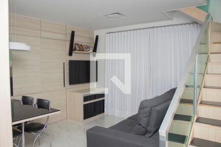 Sala de apartamento à venda com 2 quartos, 120m² em Paraíso, Belo Horizonte