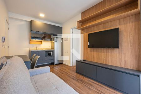 Sala/Cozinha de apartamento para alugar com 1 quarto, 33m² em Vila Madalena, São Paulo