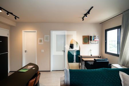 Sala/Cozinha de apartamento para alugar com 1 quarto, 49m² em Bela Vista, São Paulo