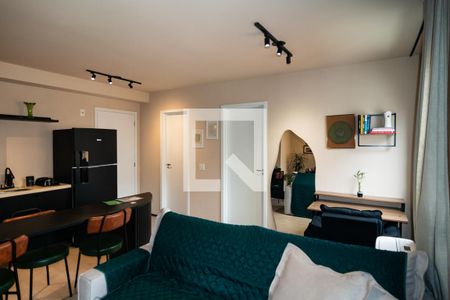 Sala/Cozinha de apartamento para alugar com 1 quarto, 49m² em Bela Vista, São Paulo