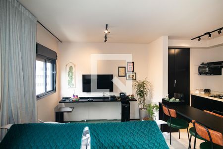Sala/Cozinha de apartamento para alugar com 1 quarto, 49m² em Bela Vista, São Paulo