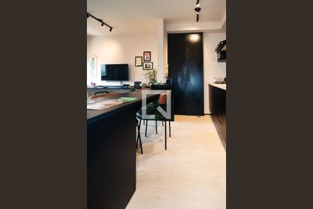 Sala/Cozinha de apartamento para alugar com 1 quarto, 49m² em Bela Vista, São Paulo