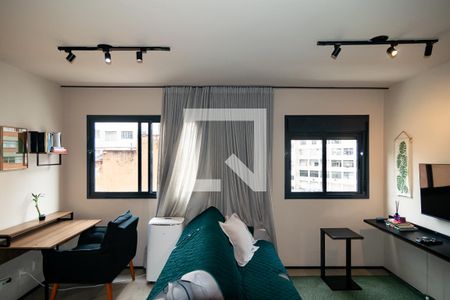 Sala/Cozinha de apartamento para alugar com 1 quarto, 49m² em Bela Vista, São Paulo