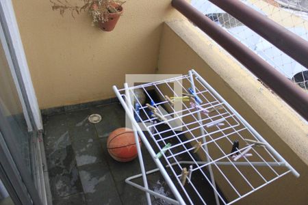 Varanda da Sala de apartamento à venda com 3 quartos, 77m² em Cidade Brasil, Guarulhos