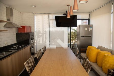 Área comum de kitnet/studio para alugar com 1 quarto, 35m² em Santo Amaro, São Paulo